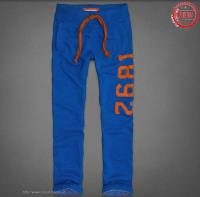 heren abercrombie and fitch 1892 elastisch sweatpants blauw oranje Geen Belasting zggo2452